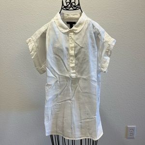 EUC Jcrew Linen Button Down Shirt White